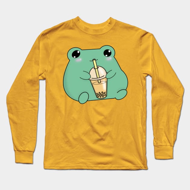 Boba Froggy Long Sleeve T-Shirt by PrincessFroggy Designs